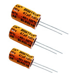 Kit 06 Capacitor Corneta Bipolar 47uf X 100v/47x100 Tweeter