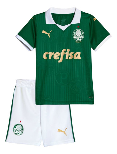 Conjunto Puma Palmeiras Torcedor - Infantil