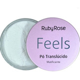 Pó Matificante Translucido Linha Feels - Ruby Rose 