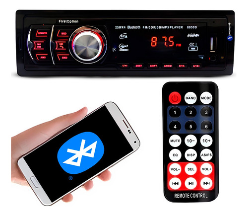 Aparelho Som Bluetooth Rádio Spotify iPhone E Android Usb Sd