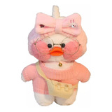 1 Pieza De Lalafanfan Café Peluche, Patito Blanco With Acces