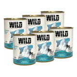 Wild Cat Wet Kitten Salmon & Merluza Pack  6 Unid X 340 Gr