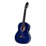 Guitarra Criolla Niño Parquer Azul Principiante Con Funda Orientación De La Mano Derecha