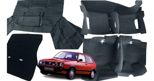 Kit De Alfombra, Toldo Y Tapete D Cajuela Para Golf Mk2 O A2