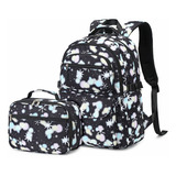 Conjunto De Mochilas Sweet Floral: Duas Peças, Perfeito Para