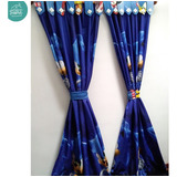 Cortinas Infantiles 2 Paneles + Juego De Sábanas Sencillo