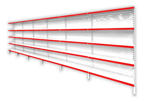 Gondolas Contra Pared Supermercado - 7,20mts Lineals