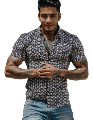 Camisa Hawaiana Camisa Estampada Hombre