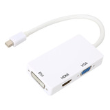 Convertidor Dp 3 En 1 Minidp A Hdmi Dvi Vga Adaptador De Ca