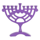 Menorah/candelabro Ner Mitzvá Púrpura