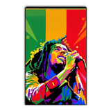 Cuadro Decorativo Moderno De Bob Marley 86x56 Cm