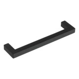 Manija Tirador U Recta Aluminio Negro 10 X 160 Mm Mueble