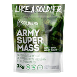 Hipercalórico Army Super Mass 3kg- Sabor Leite - Soldiers Nutrition