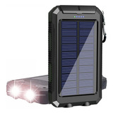 Cargador Portatil Solar A Prueba De Agua 38800mah 5v Negro