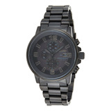 Reloj Hombre Citizen Ca0295-58e Cuarzo Pulso Negro En Acero 