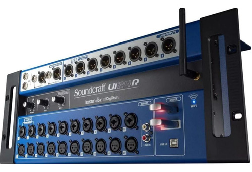 Mesa De Som Digital Soundcraft Ui24r Wireless Usb 24 Canais