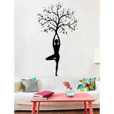 Vinilos Decorativos Vinilo Para Pared Silueta Yoga Arbol