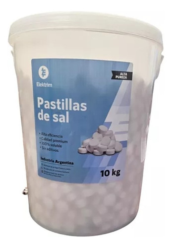 Pastillas De Sal Pura Para Ablandadores De Agua X 10kg Lacus