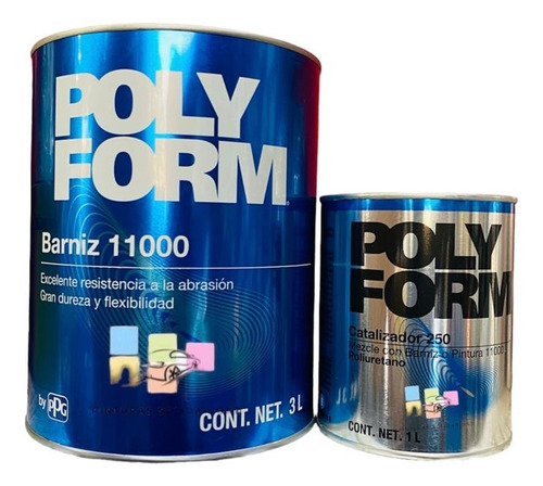 Kit Barniz 11000 Polyform Mate Cont. (4lt)