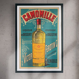Cuadro 60x40 Bebidas - Camomille Botella - Poster Vintage