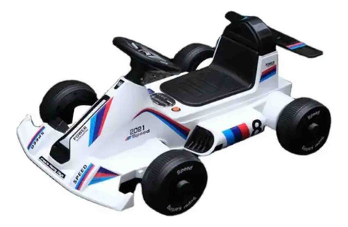 Go Kart Extremo Recargable Con Luz Y Sonido White F1