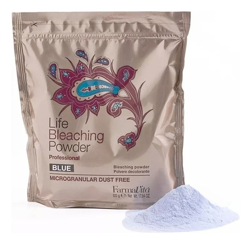  Polvo Decolorante Life Bleaching Powder 500g Farmavita Tono Blue