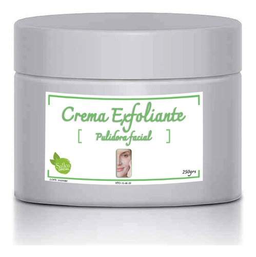 Crema Exfoliante Pulidora Facialc/microparticula Cuarzo 250g