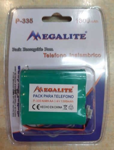 Batería Teléfono Inalambrico 1300mah Megalite P-335