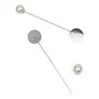Prendedor Pin Solapero Con Perla Metal Cierre Bijou X5u Níquel Pin Solapero
