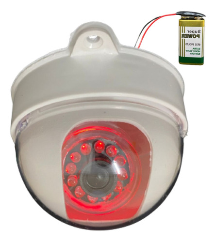 Kit 25 Câmeras Dome Falsa Led Infravermelho C/ Pilha Sem Fio