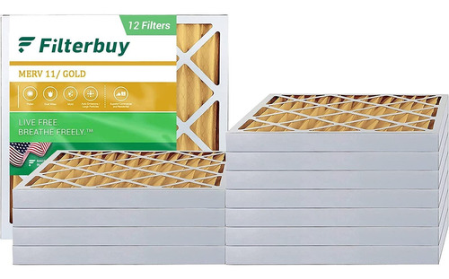 Filterbuy 24x24x2 Filtro De Aire Merv 11, Filtros Plisados P