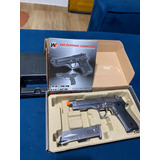 Pistola Airsoft M92 Cromada Full Metal Blowback 6m We