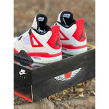 Jordan Retro 4 Rojo / Blanco (27.5mx)