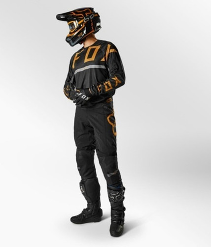 Conjunto Equipo Adulto 360 Merz Negro Motocross Atv Fox