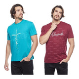 Kit 5 Blusas Religiosas Atacado Barata Masculina Católica