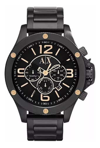 Reloj Armani Acero Black/negro Ax1513 48 Mm Hombre
