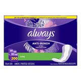 Toalla Femenina Always Anti-bunch Xtra Protection 200 Pack