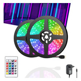 Fita Led 10m Colorida Rgb 5050 Piscina Sanca Fachada + Fonte