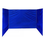 Lona Lateral Para Toldo Plegable 3x3 Tipo Araña Azul