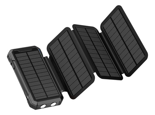 Cargador Solar Power Bank Bateria 4 Paneles Solares 26800mah