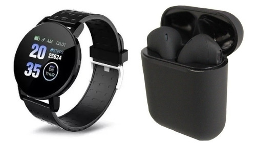 Reloj Smartwatch Inteligente Tactil + I12 Audifono Bluetooth