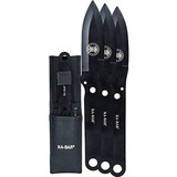 Ka-bar Juego De Cuchillos Arrojadizos Con Funda 3 Piezas, Ne