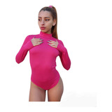  Body Polera De Mujer Manga Larga Algodon / Lycra 