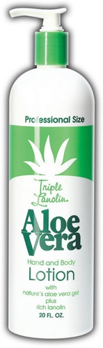 Triple Lanolina Aloe Vera Para Manos Y Cuerpo Loción De 20