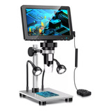 Microscópio Digital 1200x Lcd 7  Manutenção Eletrônica 1080p