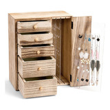 Homde Organizador De Joyas De Madera Joyero De 5 Capas Para 