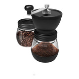 Molino De Cafe Manual Vidrio Borosilicato Doble Recipientes 