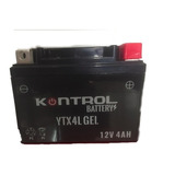 Batería Moto Hero Eco Deluxe Kontrol Ytx4l Gel