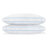 2 Almohadas Frías | Queen Size Firme | Sensación Memory Foam