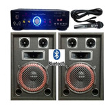 Combo Karaoke 2 Bafles+consola Potenciada Usb/bluetooth/1mic